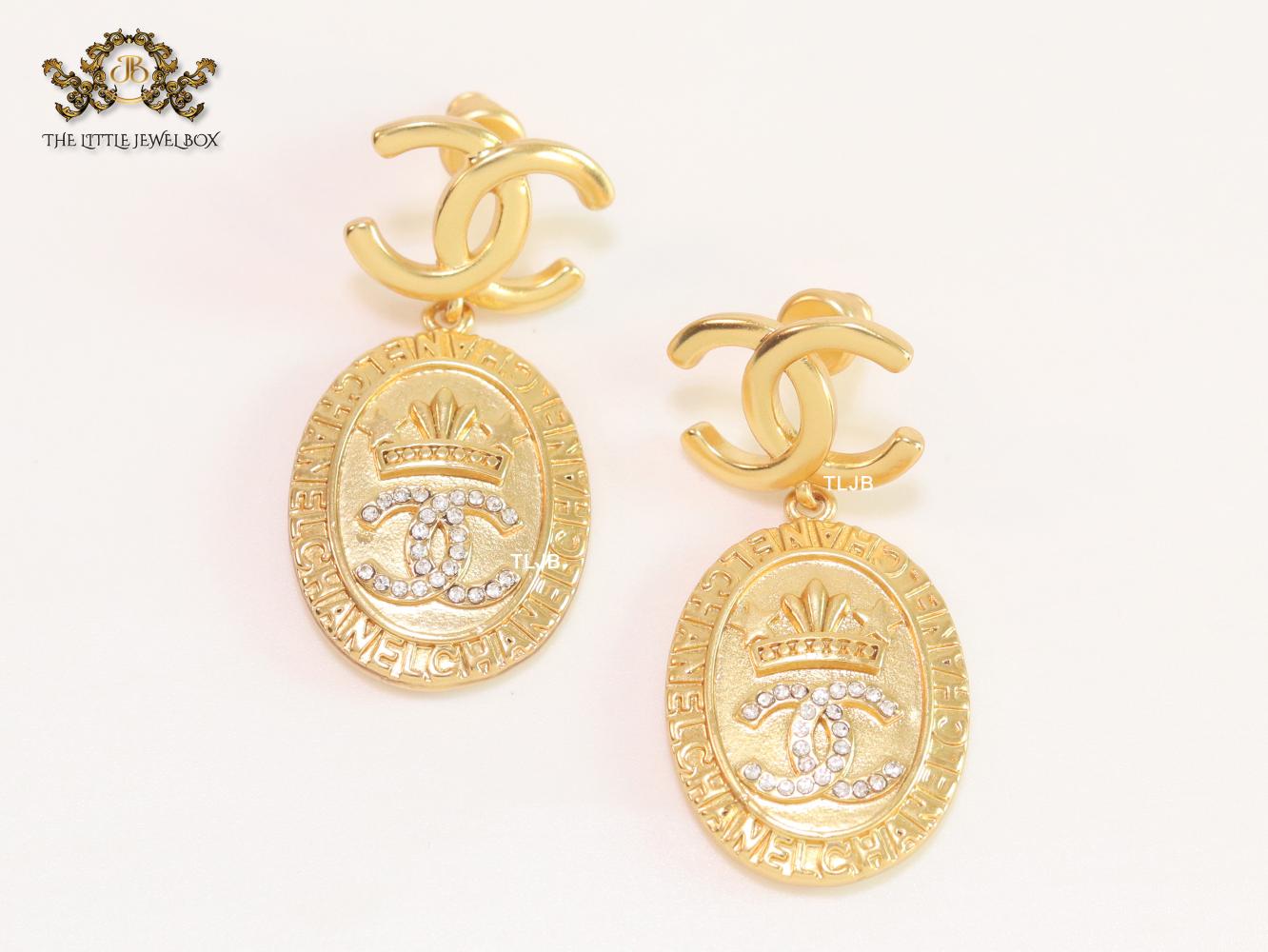 Double C royal gold danglers