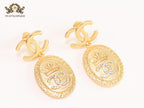Double C royal gold danglers