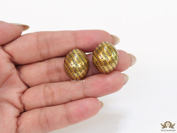 Rustic Gold alphabet embossed studs