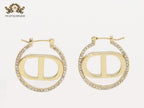 Alphabet CD with cz hoops 24 mm