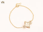 Cz and MOP sleek bracelet