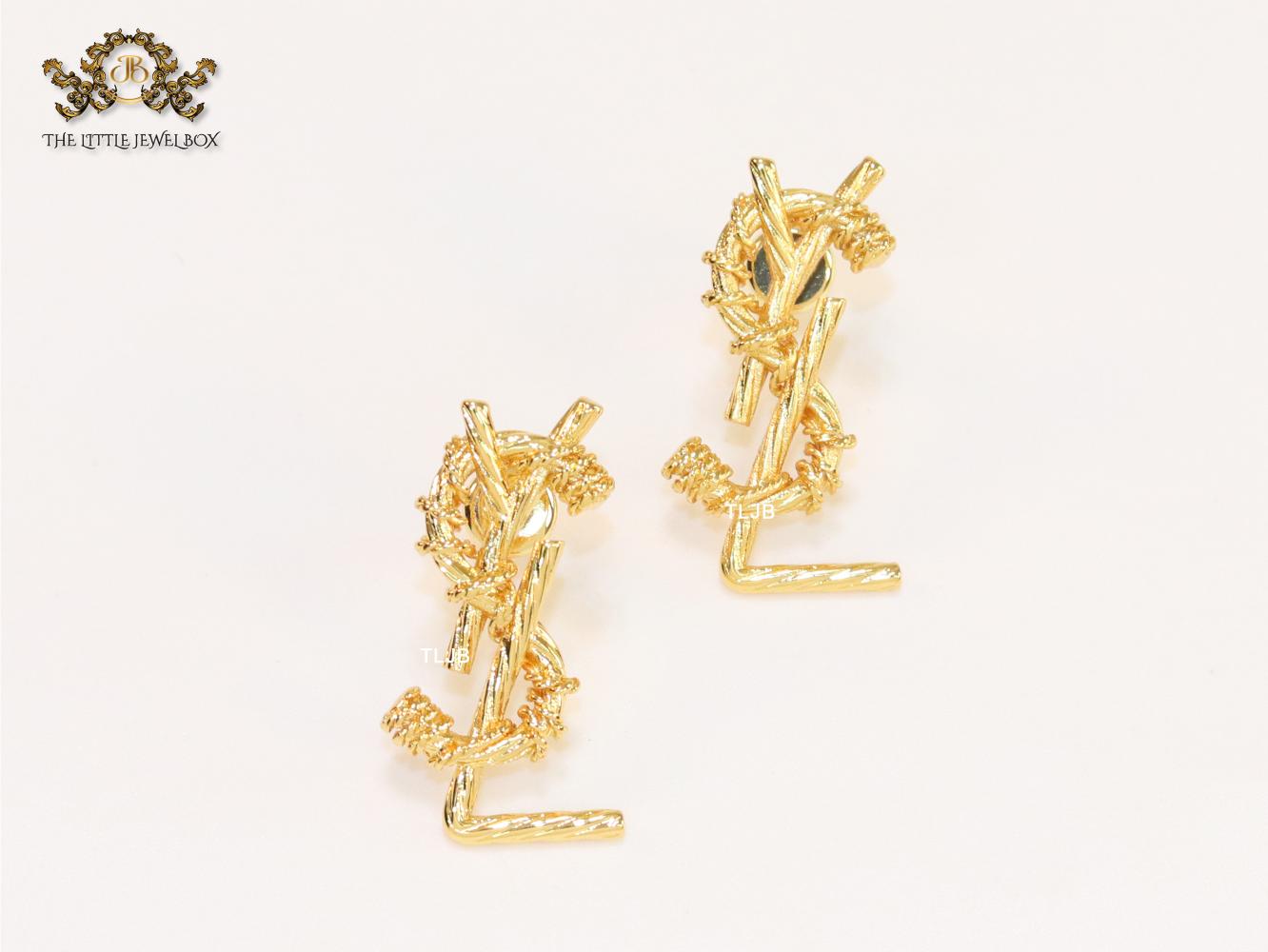 Alphabet Y & L studs glossy 25 mm length (small)