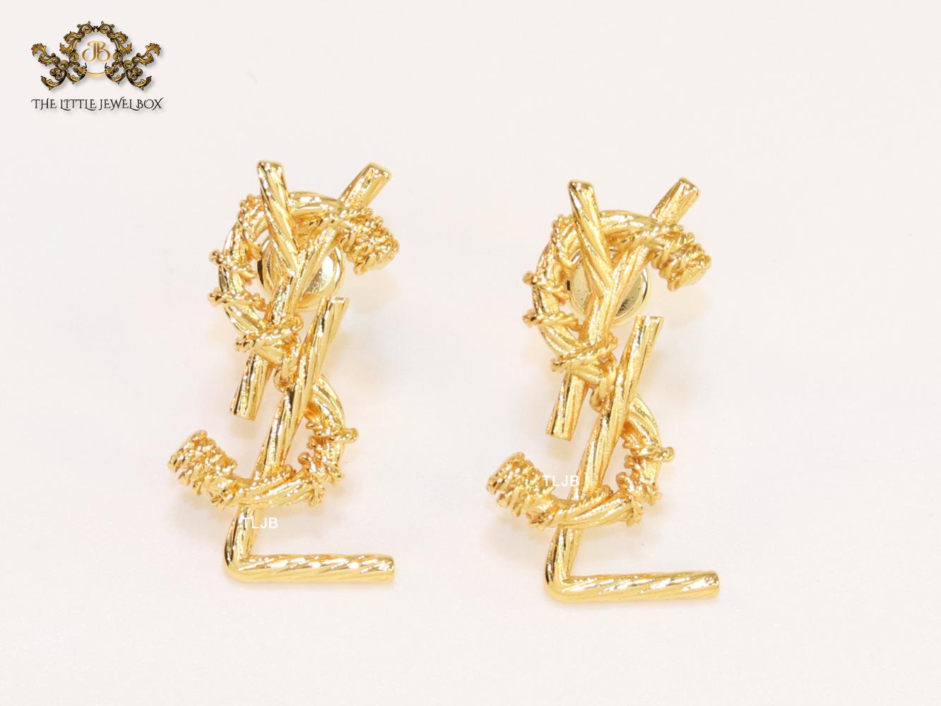 Alphabet Y & L studs glossy 25 mm length (small)