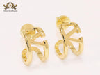 Alphabet V shaped hoops