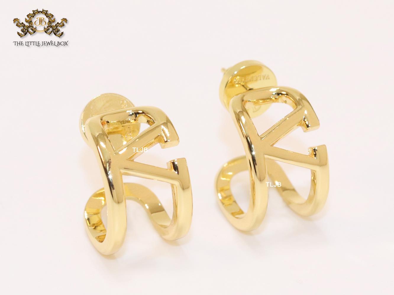 Alphabet V shaped hoops