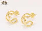 Alphabet V shaped hoops