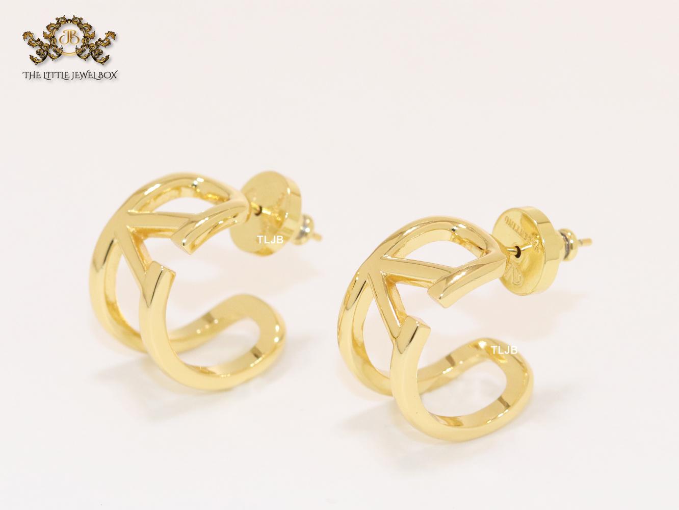 Alphabet V shaped hoops
