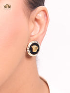 Medusa black and white studs