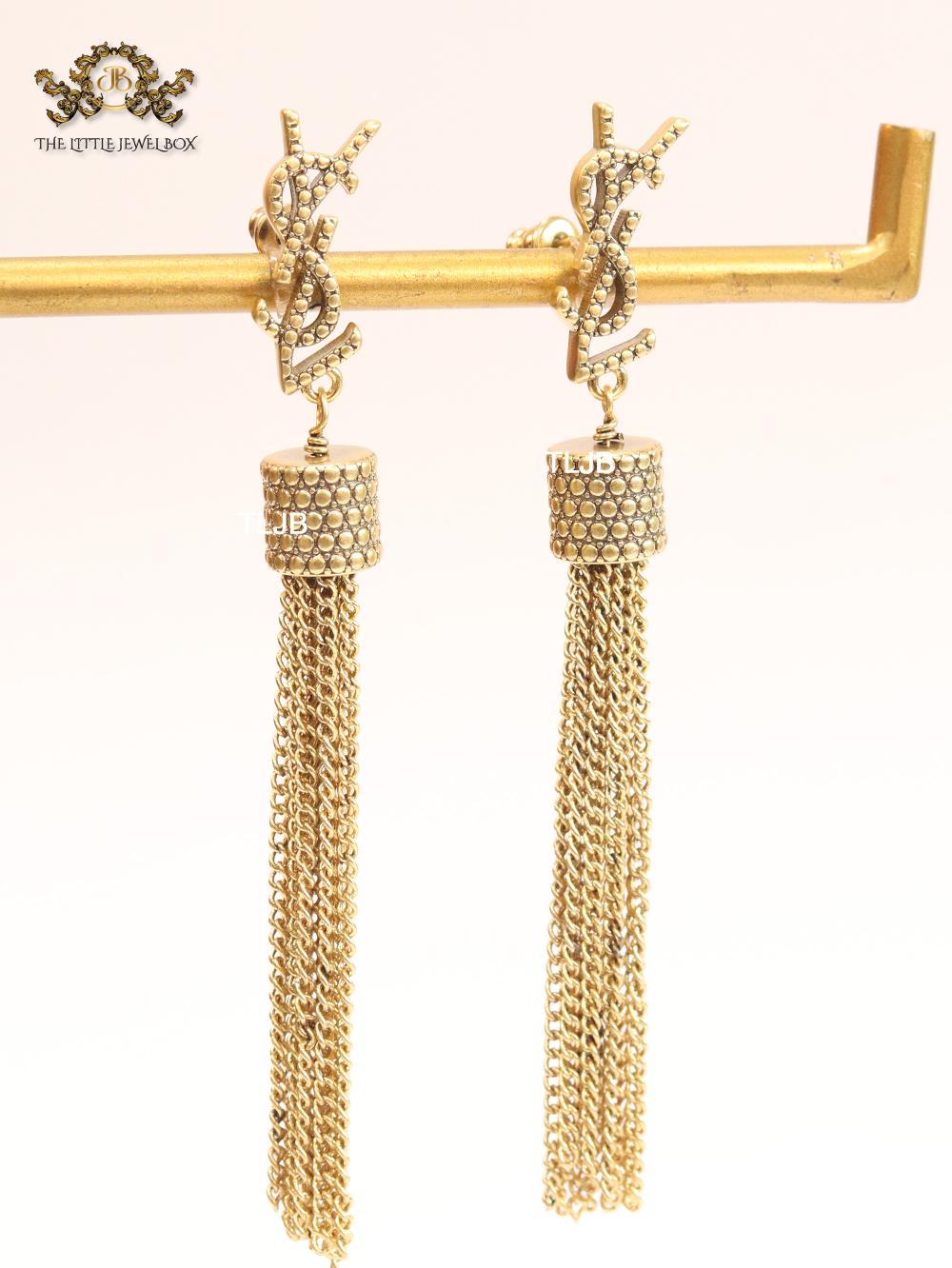 Alphabet Y & L tassel danglers