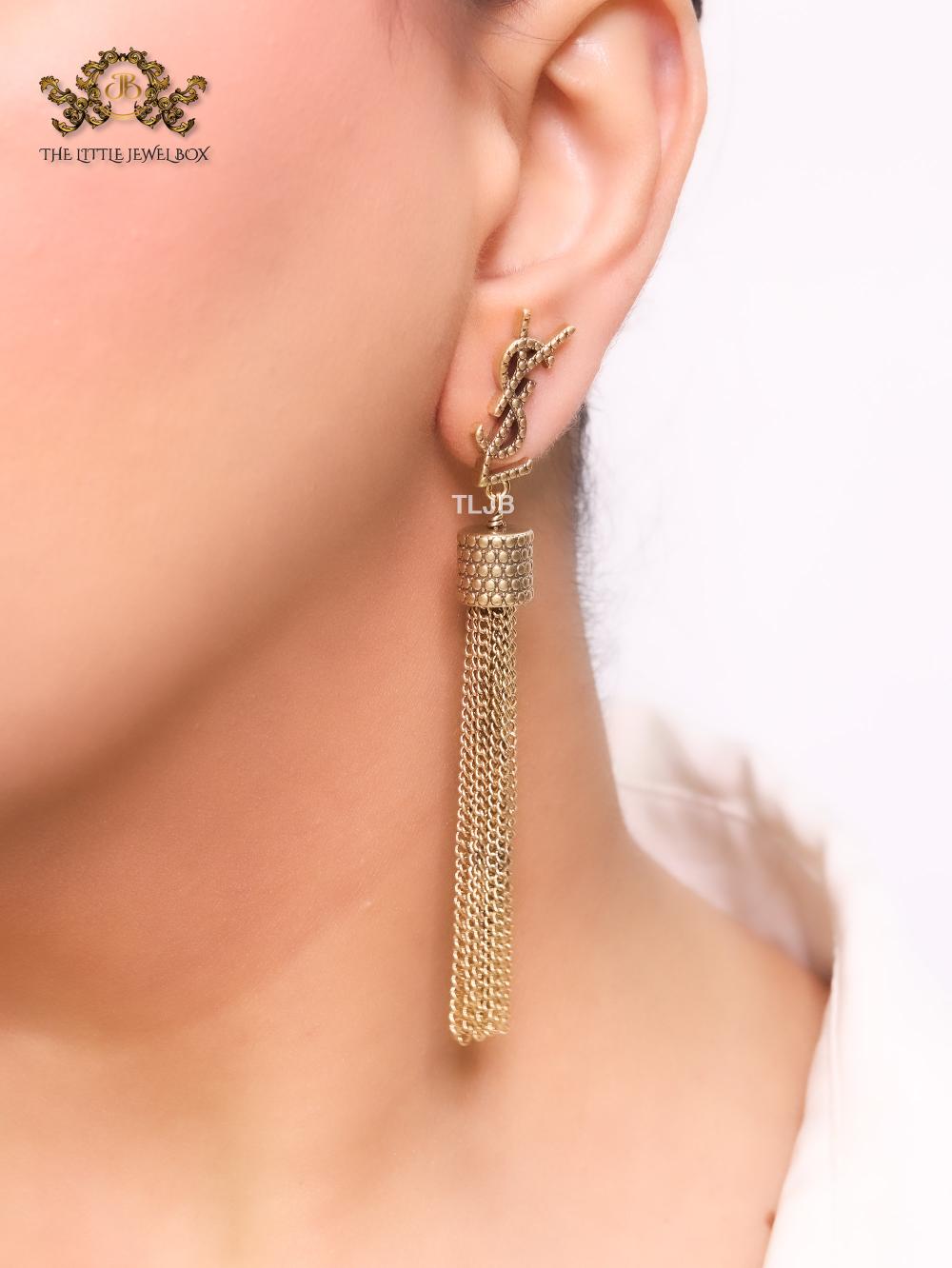 Alphabet Y & L tassel danglers