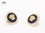 Medusa black and white studs