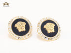 Medusa black and white studs