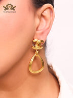 Double C gold danglers