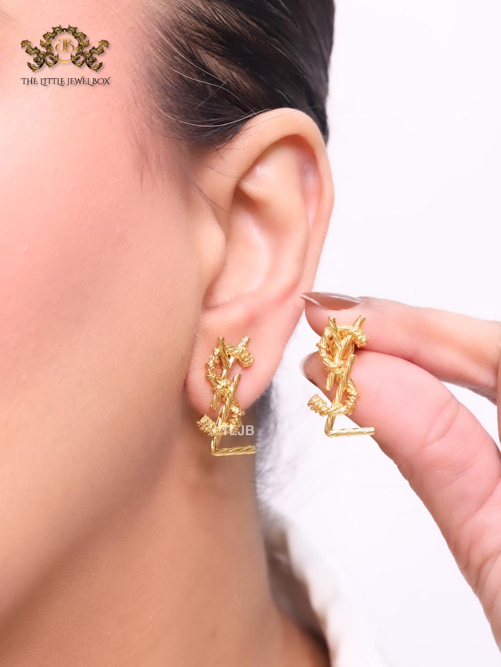 Alphabet Y & L studs glossy 25 mm length (small)