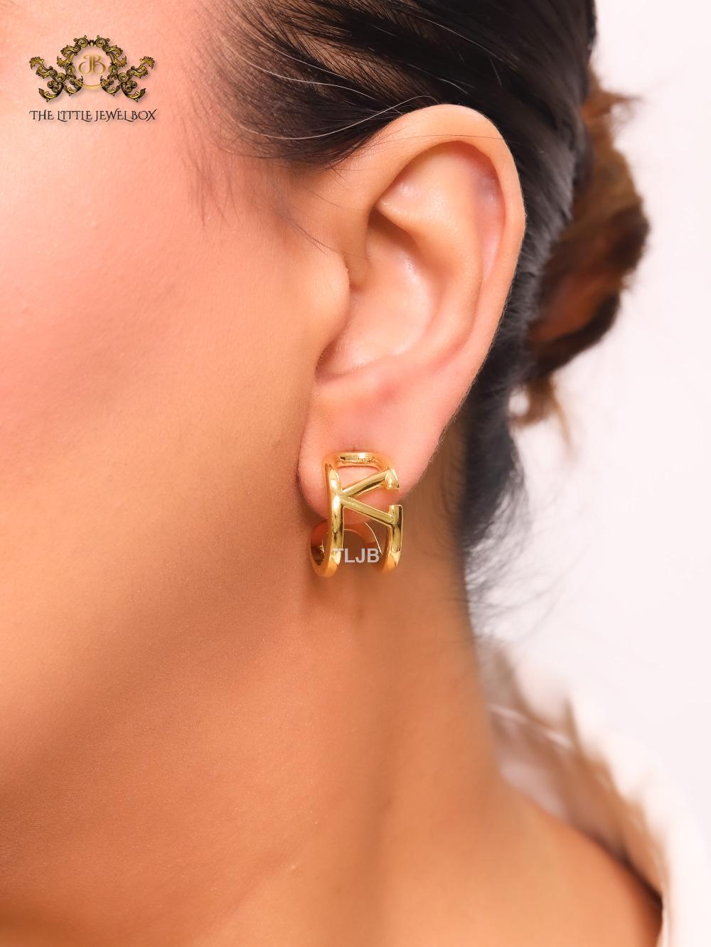 Alphabet V shaped hoops