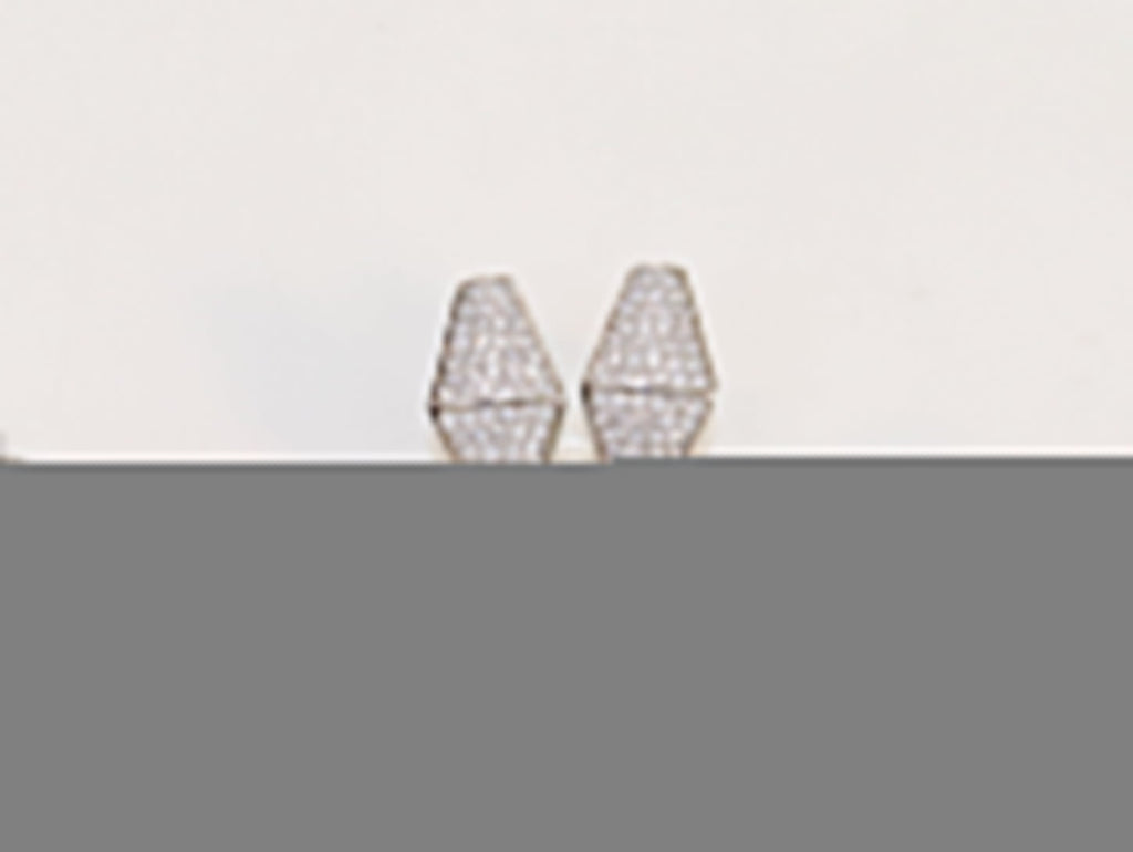 Platinum plated snake look knot necklace in cz