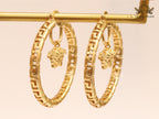 Medusa drop hoops