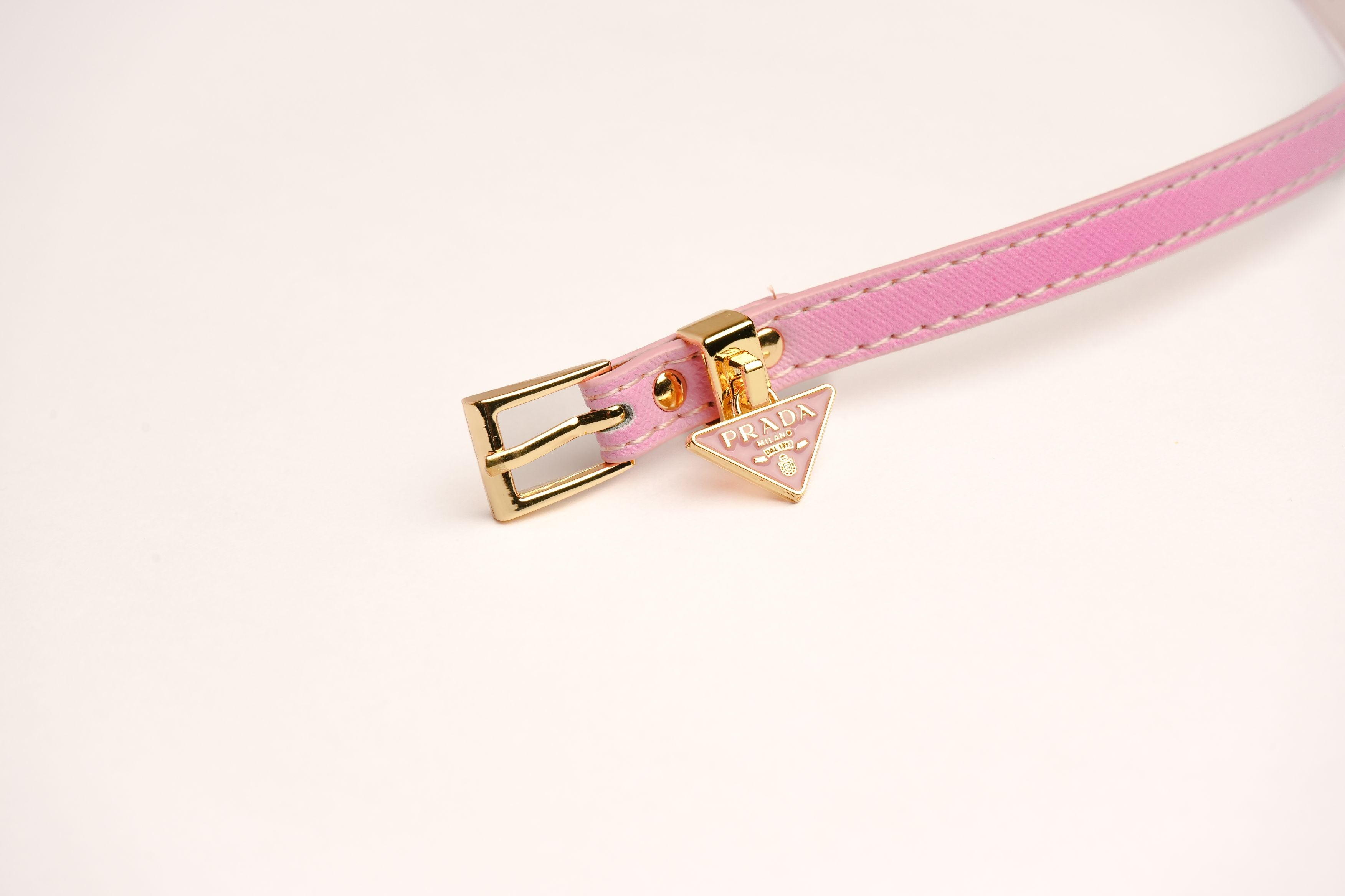 Alphabet P Pink Leather Belted Strap Bracelet | Designer Fashion Wristband
