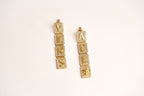 Alphabet V Signature Danglers in CZ | Luxury Drop Earrings