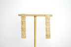 Alphabet V Signature Danglers in CZ | Luxury Drop Earrings