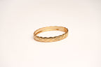 Double C Gold Sleek Bracelet with CZ | Designer Inspired Fashion Bangle