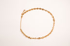 Alphabet L V Matt Gold Sleek Chain with Signature Motifs | Luxury Necklace