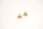 Alphabet Y S L White Heart Studs | Romantic Fashion Earrings