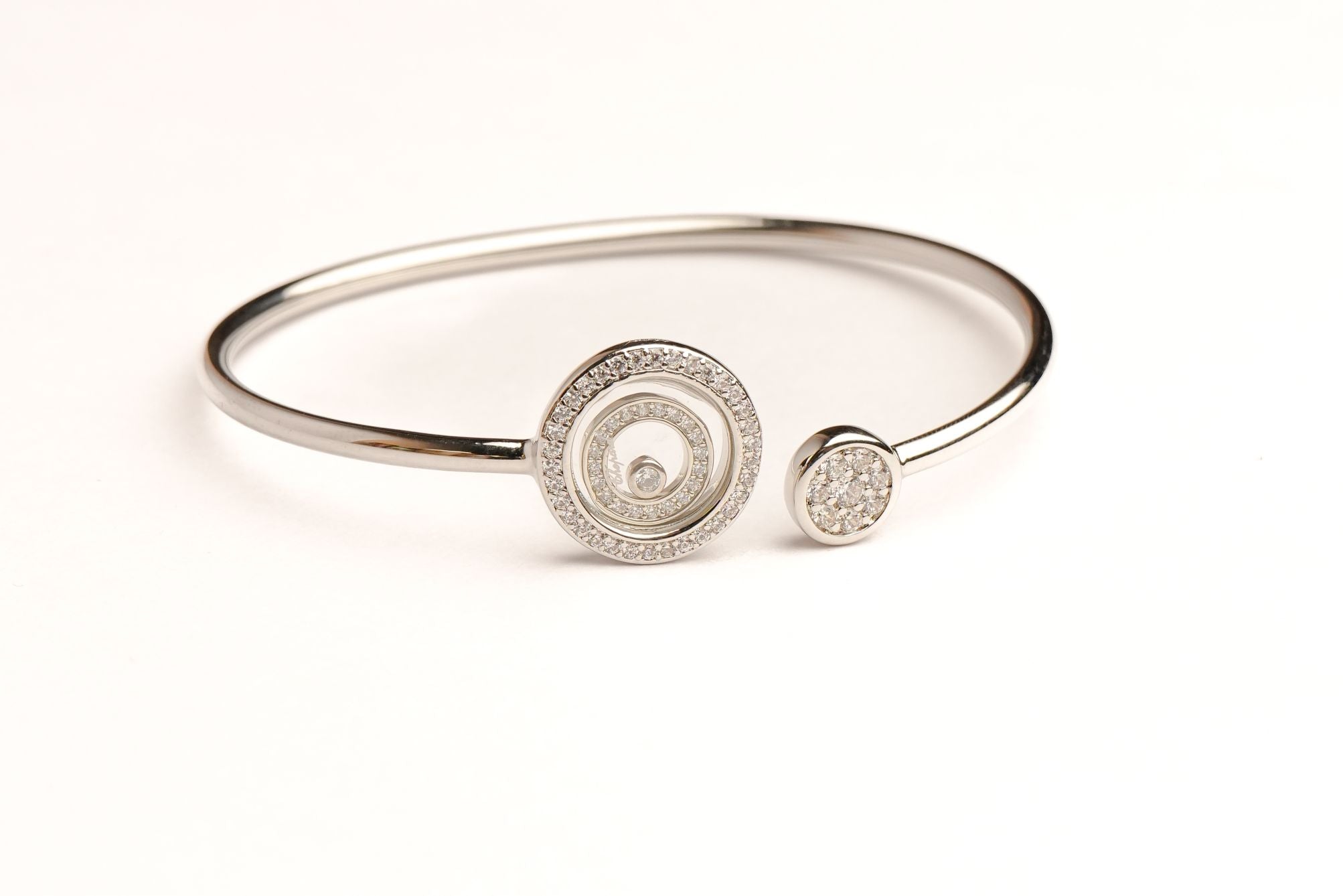 Alphabet CHPRD Platinum Pearl CZ Bracelet | Designer Fashion Bracelet