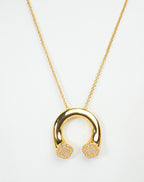 Alphabet VCA Signature Clover Pendant Chain in CZ | Lucky Charm Necklace