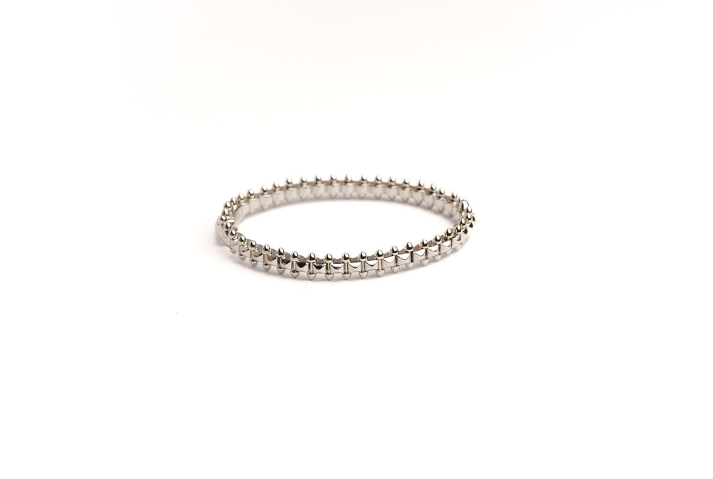 Alphabet C Platinum Plated Bracelet | Elegant Designer Fashion Jewelry