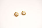Alphabet G Pearl Round Studs in Gold Plating | Classic Fashion Jewelry