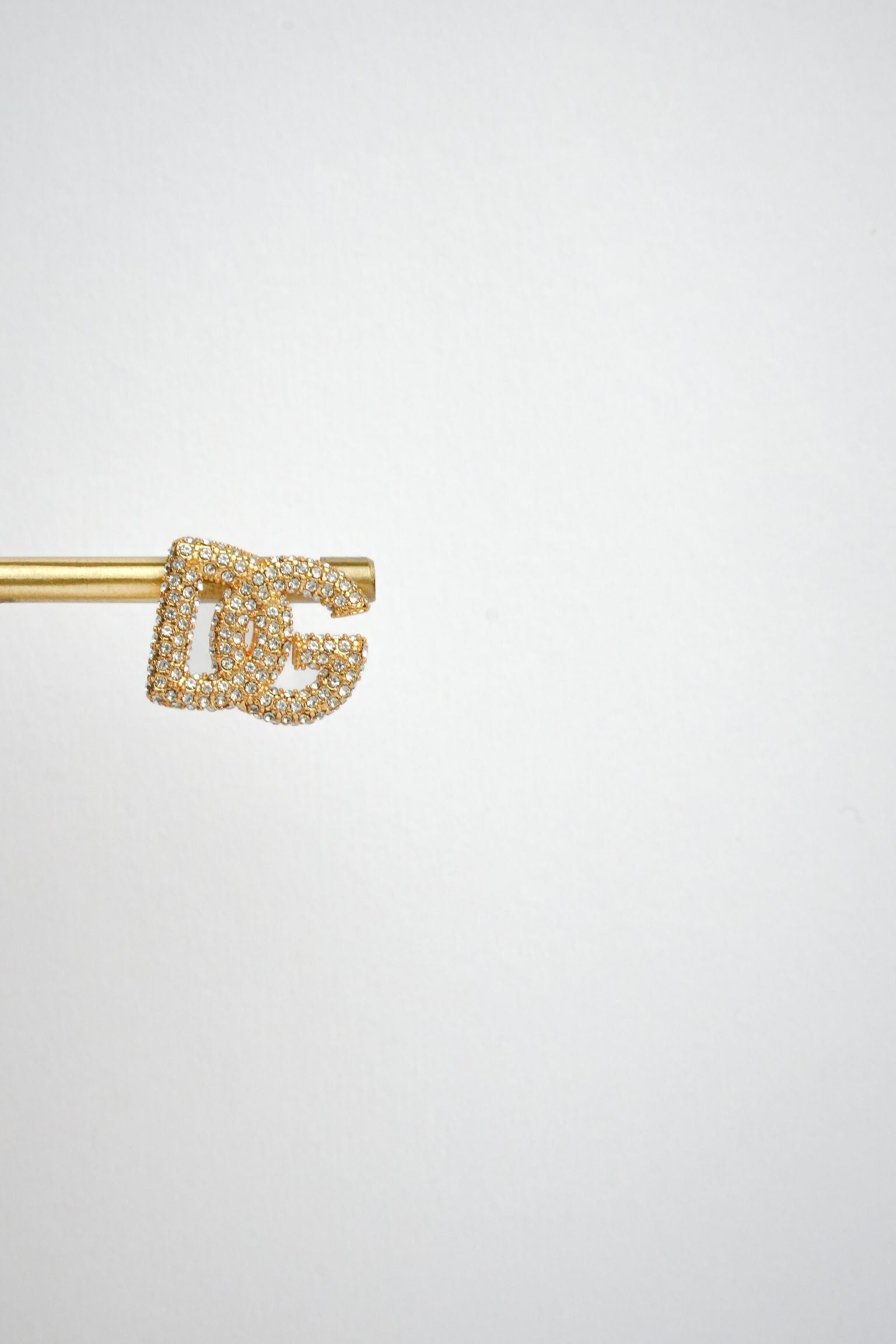 Alphabet DG CZ Studs in Gold Plating | Sparkly Fashion Earrings