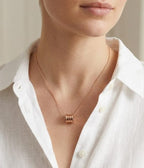 Rose gold Plated BVL Pendant Chain Necklace
