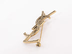 Rustic Copper Alphabet Y S and L brooch
