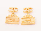 Gold Double C hanging bag Earrings