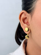 Alphabet L&V Golden Orbit Studs