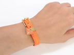 Orange belted bracelet