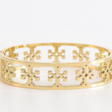 Gold plated designer cutwork bracelet