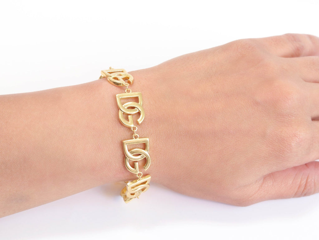 D and G Alphabet Motif Bracelet