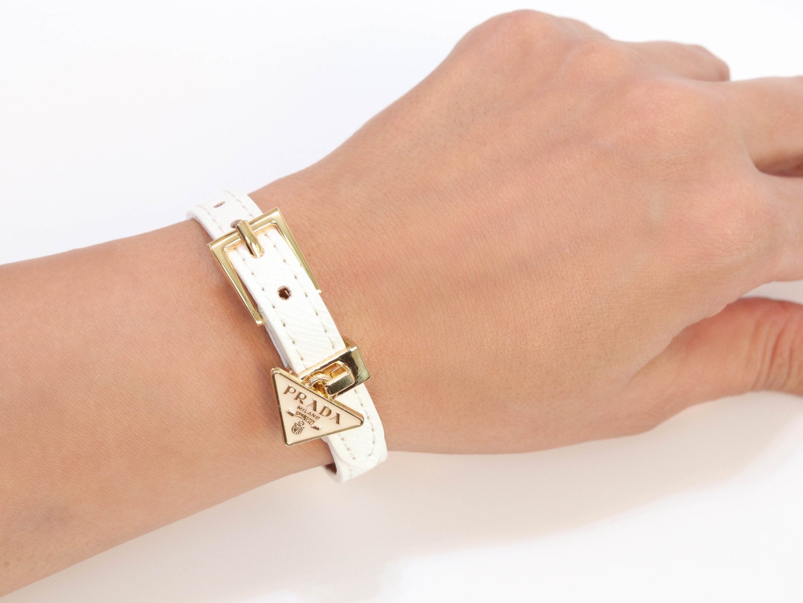 White belted bracelet