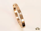 Men's gold all screws oval shaped openable bracelets