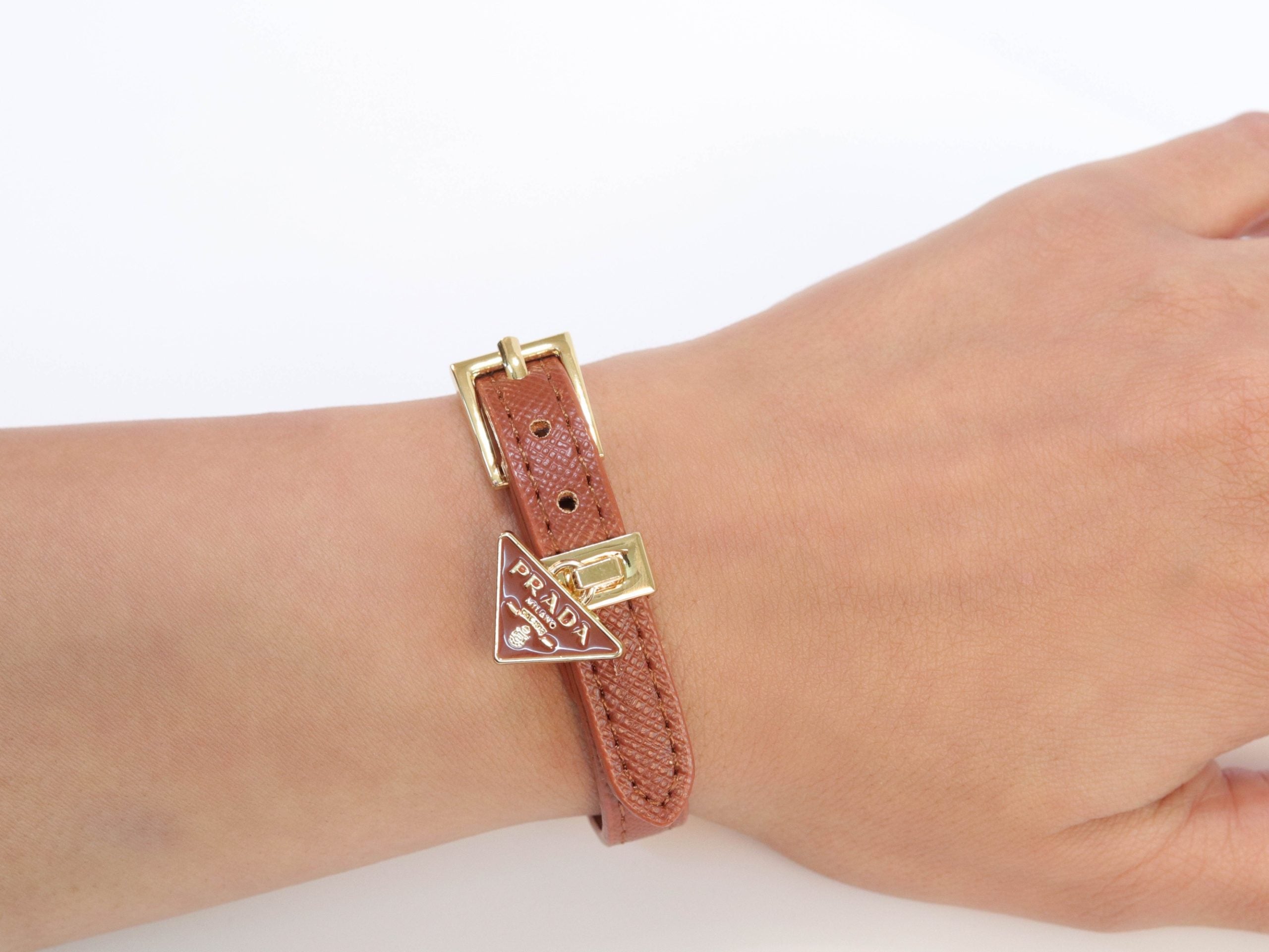 Brown belted bracelet