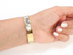 Alphabet H zebra print bracelet