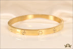 Women's Gold Plated love bracelet with screws