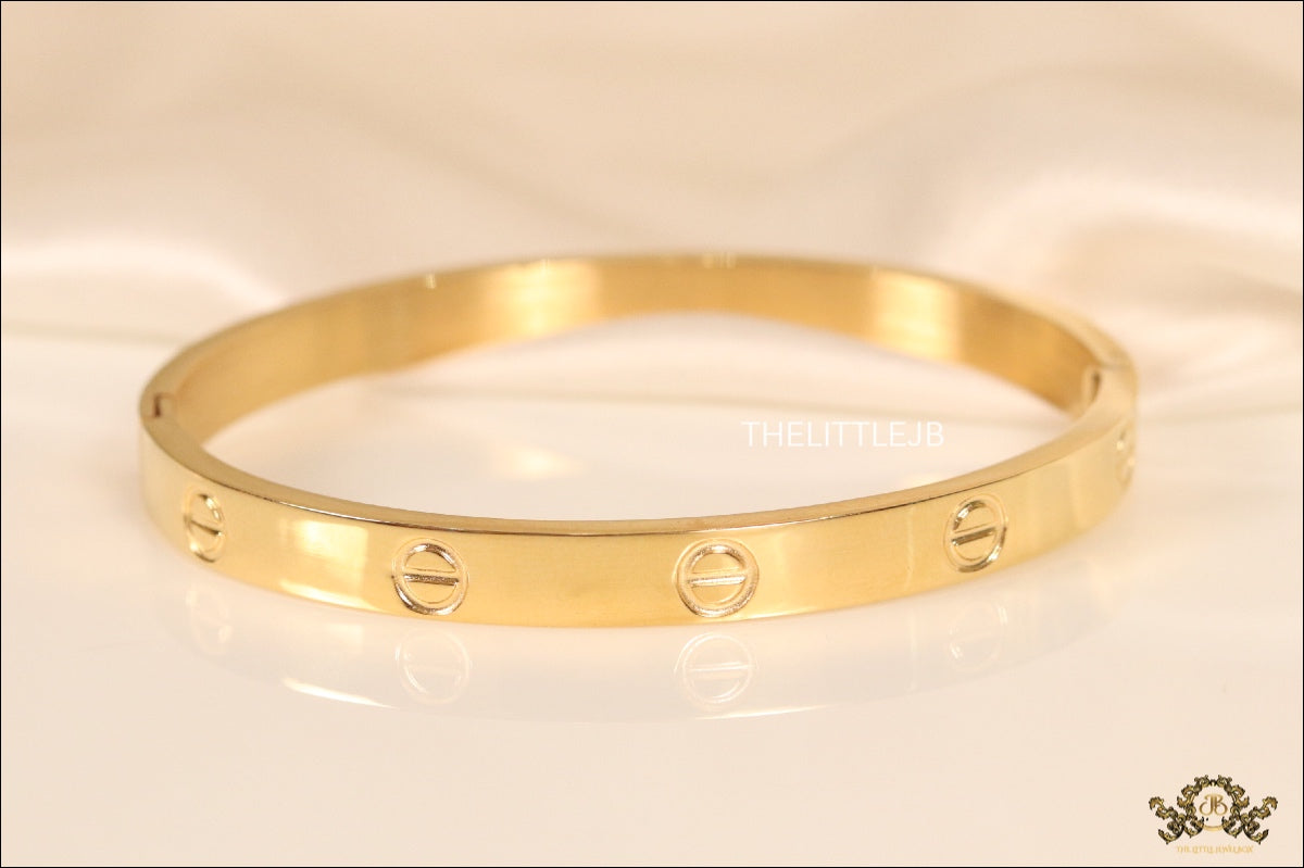 Women's Gold Plated love bracelet with screws