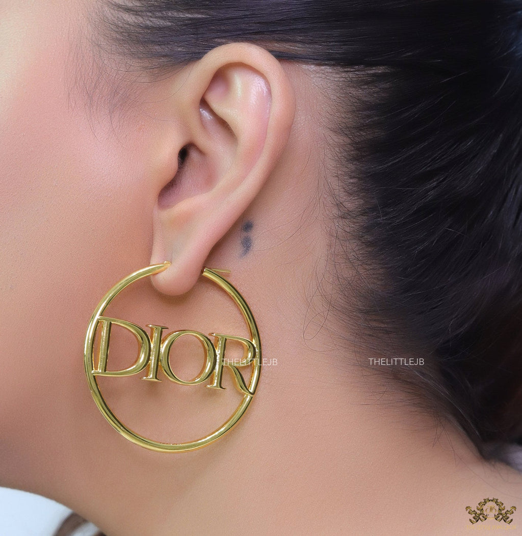 Large golden alphabet  hoops