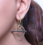 Round alphabet dangles with baguettes