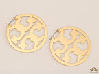 Matt Gold hoops with T motifs