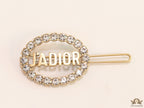 Gold-plated Hair Pin with Silver Studs