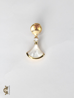 Alphabet Bvl White MOP Fan Drops